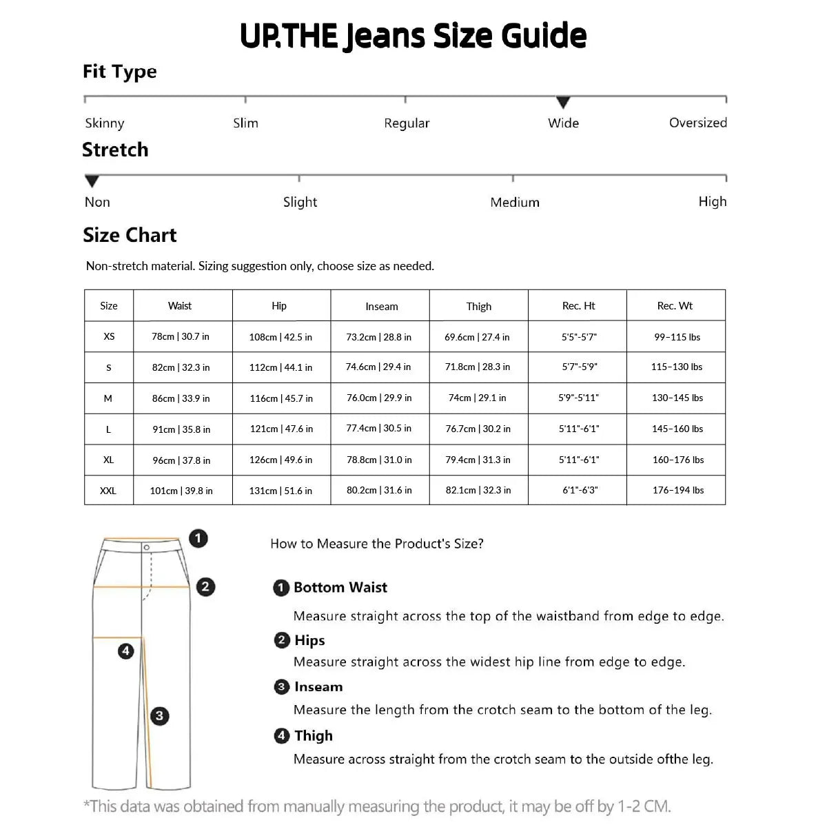UP.THE Men Light Wash Baggy Wide Leg Jeans, Y2K Oversized Loose Denim Pants, Trendy Streetwear Trousers for Daily Outfits
