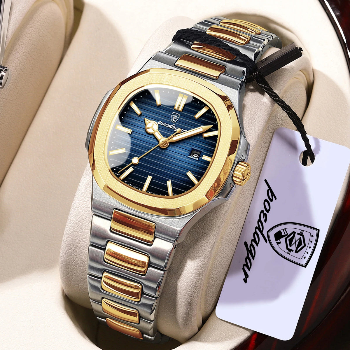 POEDAGAR Trendy Women’s Wristwatch Stainless Steel Date Quartz Ladies Watch Waterproof Luminous Original Watches For Woman Reloj