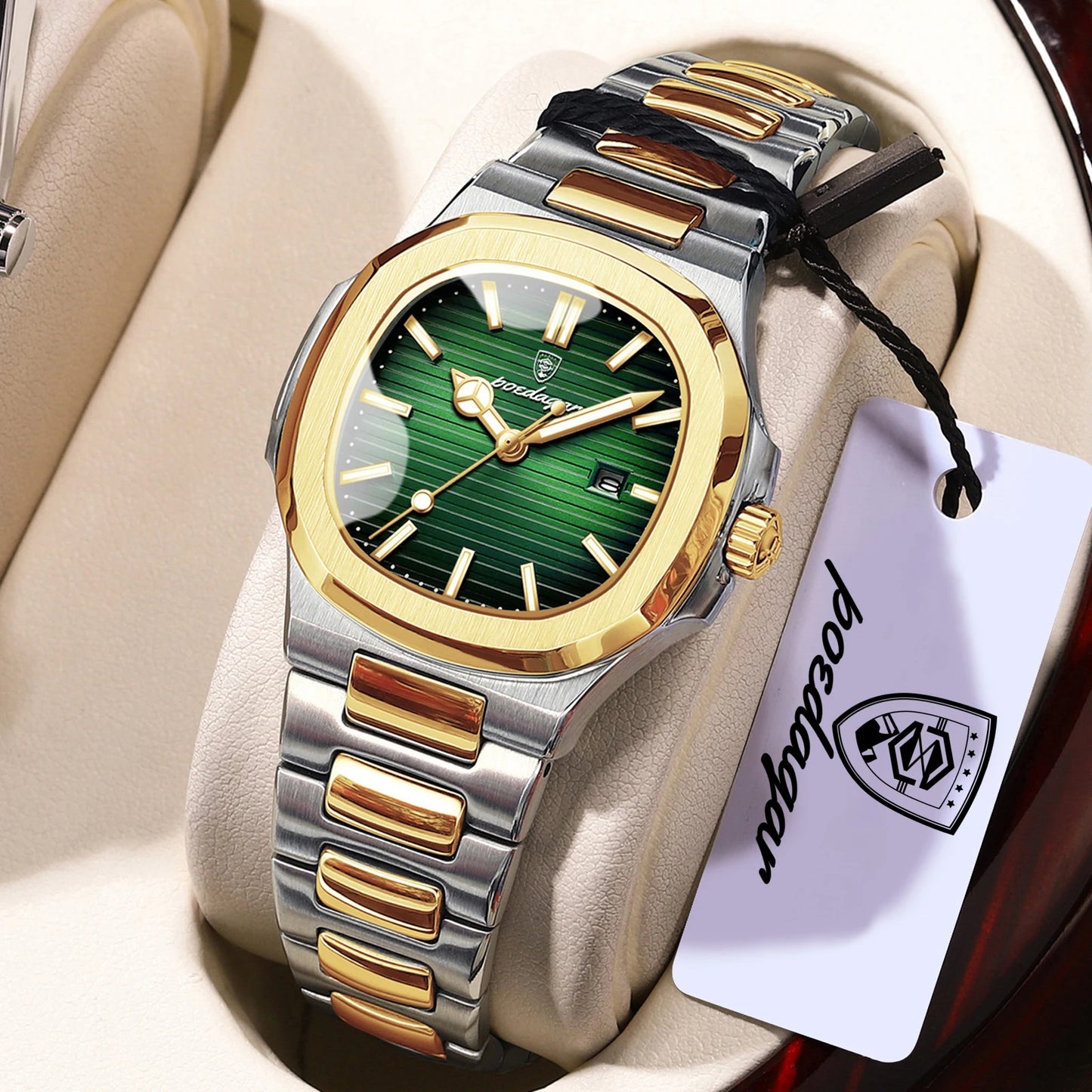 POEDAGAR Trendy Women’s Wristwatch Stainless Steel Date Quartz Ladies Watch Waterproof Luminous Original Watches For Woman Reloj