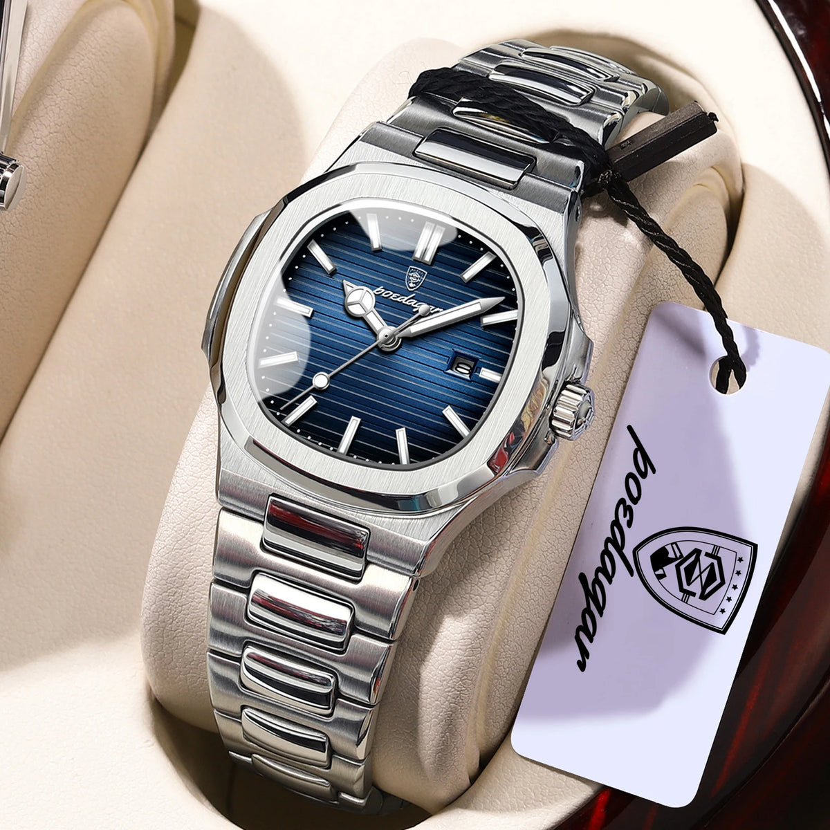 POEDAGAR Trendy Women’s Wristwatch Stainless Steel Date Quartz Ladies Watch Waterproof Luminous Original Watches For Woman Reloj