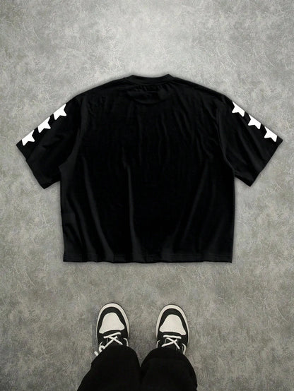 2026 Summer New Style Men's T-shirt Street Casual Fashion Comfortable Soft Breathable Lightweight 3D Letter Pattern Print