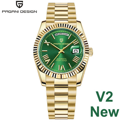 PAGANI DESIGN New Luxury Automatic Watch For Men Mechanical Wristwatch Sapphire crystal waterproof Stainless steel Men Watch