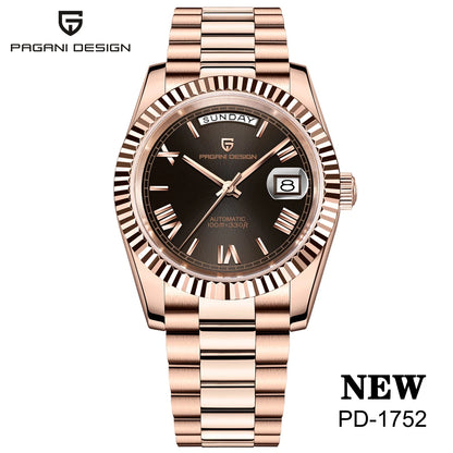 PAGANI DESIGN New Luxury Automatic Watch For Men Mechanical Wristwatch Sapphire crystal waterproof Stainless steel Men Watch