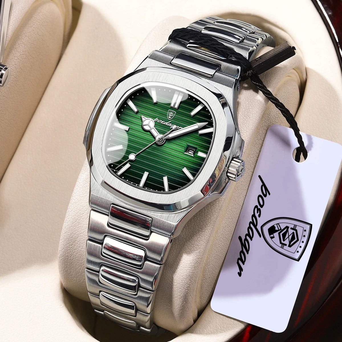 POEDAGAR Trendy Women’s Wristwatch Stainless Steel Date Quartz Ladies Watch Waterproof Luminous Original Watches For Woman Reloj