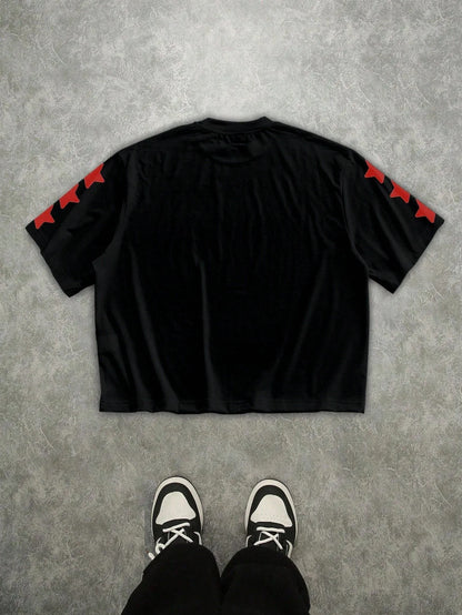 2026 Summer New Style Men's T-shirt Street Casual Fashion Comfortable Soft Breathable Lightweight 3D Letter Pattern Print